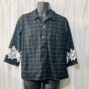 Linea by Louis Dell’ Olio women’s top black shirt